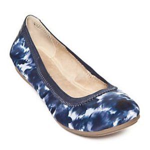 Angelica Navy Flora Flats Size 9.5M